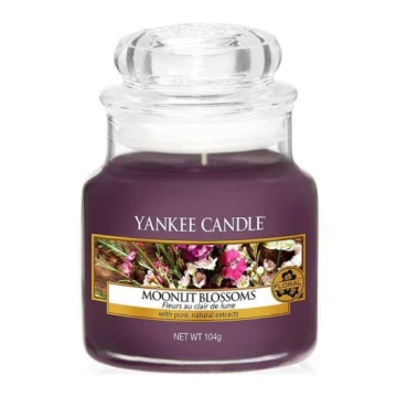 Yankee Candle - Vela aromática MOONLIT BLOSSOMS pequeno 104g 20-30 horas