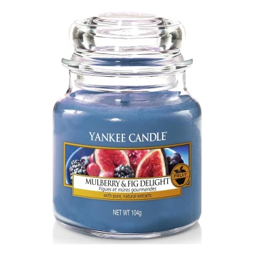 Yankee Candle - Vela aromática MULBERRY & FIG DELIGHT pequeno 104g 20-30 horas