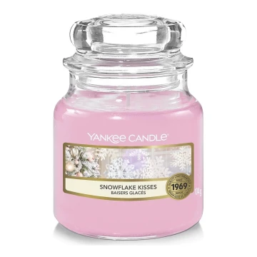 Yankee Candle - Vela aromática SNOWFLAKE KISSES pequeno 104g 20-30 horas