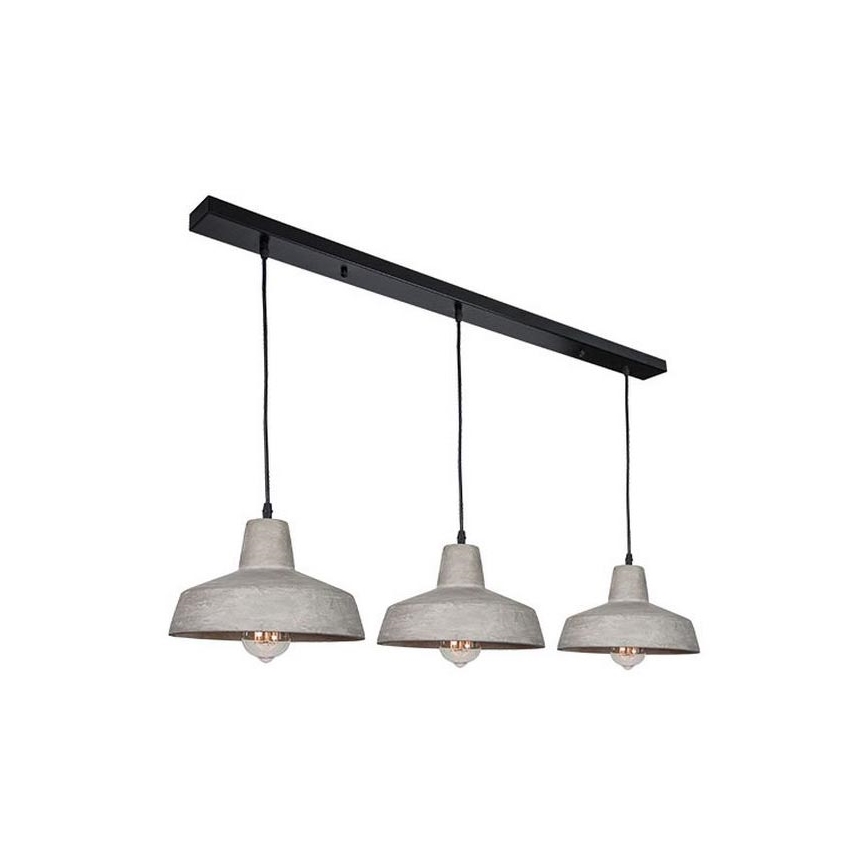 Zambelis 1653 - Candelabro suspenso 3xE27/40W/230V betão