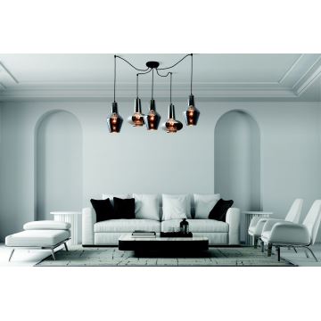 Zambelis 17150 - Candelabro suspenso 5xE27/40W/230V