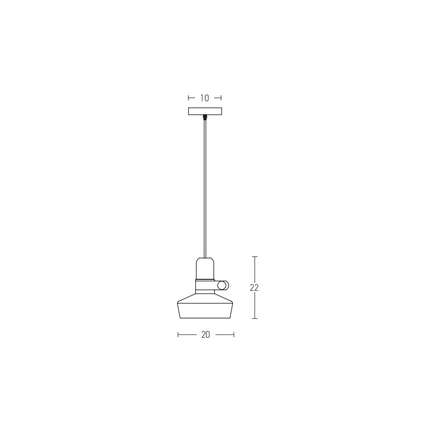 Zambelis 1992 - Candelabro suspenso 1xE27/40W/230V carvalho/branco