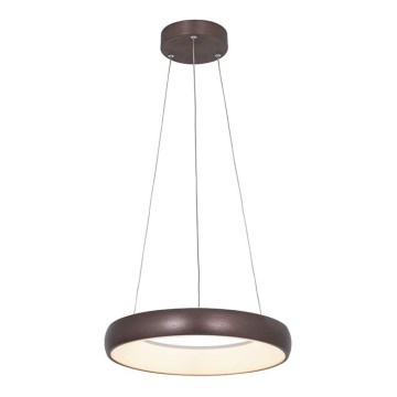 Zambelis 2047 - Candelabro suspenso LED com regulação LED/30W/230V diâmetro 40 cm castanho