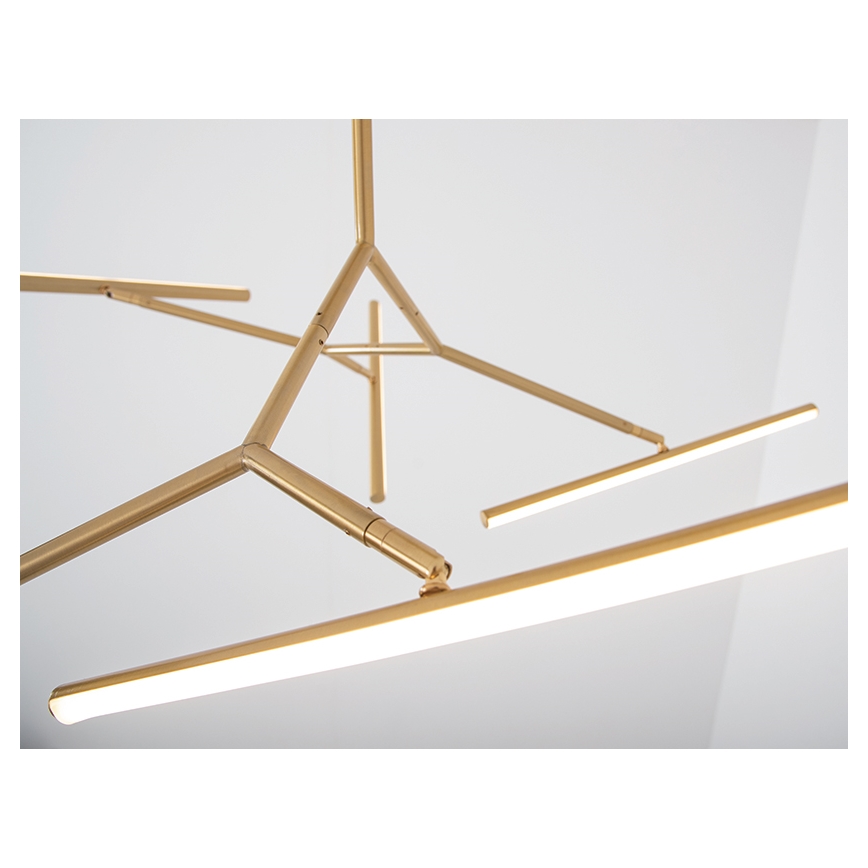 Zambelis 2071 - Candelabro suspenso LED com regulação LED/49W/230V dourada