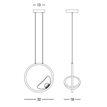 Zambelis 23028 - Candeeiro suspenso LED com regulação LED/7W/230V 3000K dourado