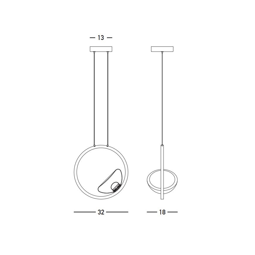 Zambelis 23028 - Candeeiro suspenso LED com regulação LED/7W/230V 3000K dourado