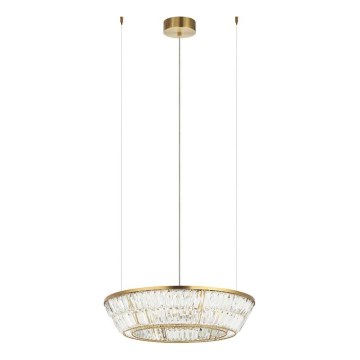 Zambelis 23046 - Candeeiro suspenso de cristal LED regulável LED/38W/230V CRI 90 3000K d. 60 cm latão