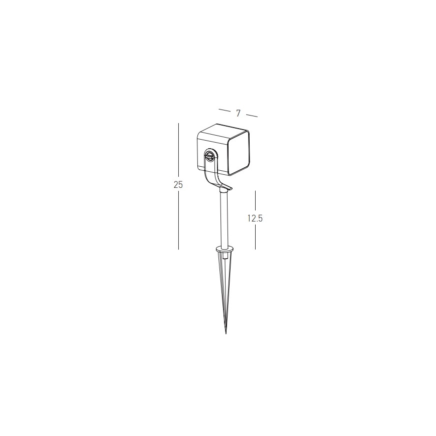 Zambelis E286 - Candeeiro exterior LED LED/12W/230V IP65 antracite