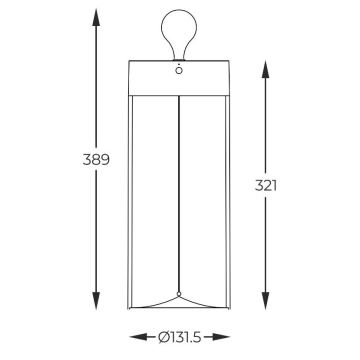 Zuma Line - Candeeiro de mesa LED com regulação LED/1,2W/230V cinzento IP54