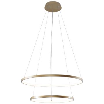 Zuma Line - Candeeiro suspenso LED LED/50W/230V 3000/4000/6000K diâmetro 60 cm dourado