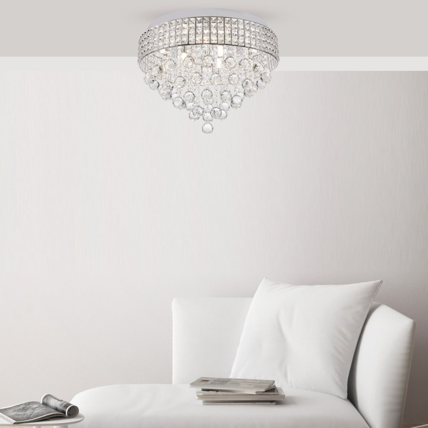 Zuma Line - Iluminação de teto 6xG9/25W/230V diâmetro 40 cm cromado brilhante