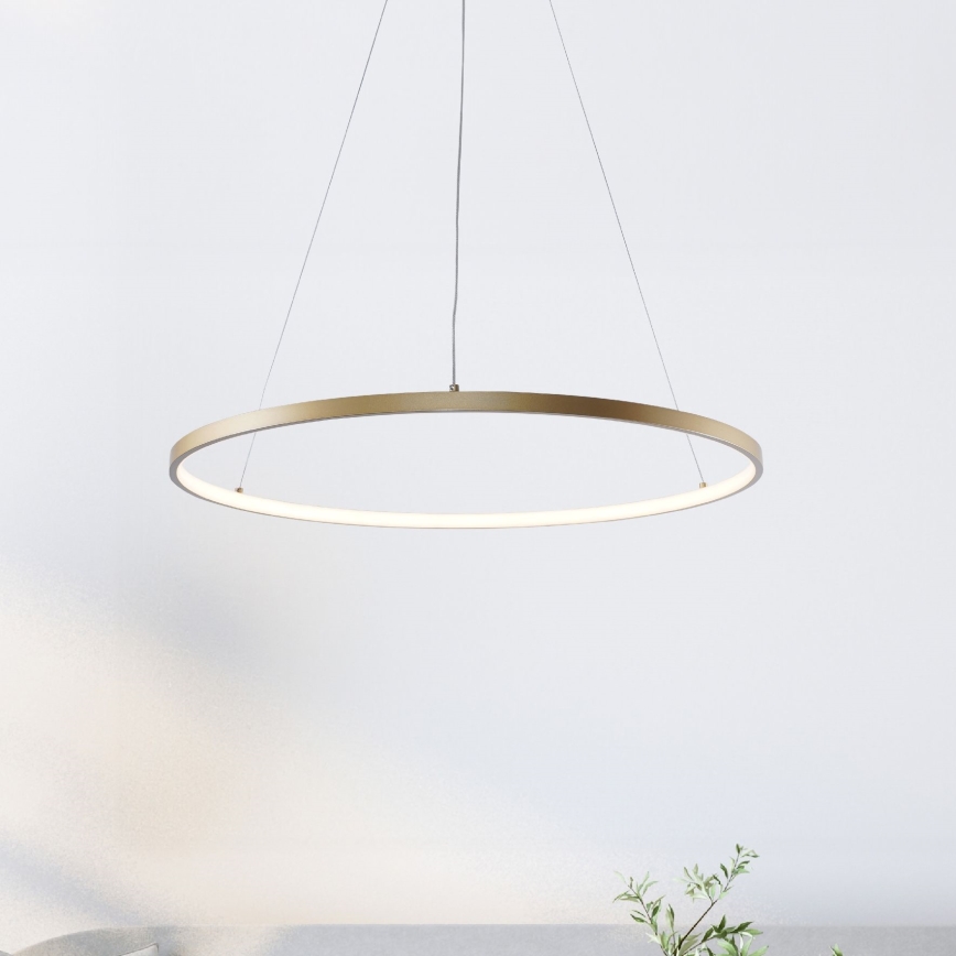 Zuma Line - Candeeiro suspenso LED LED/28W/230V 3000/4000/6000K diâmetro 60 cm dourado