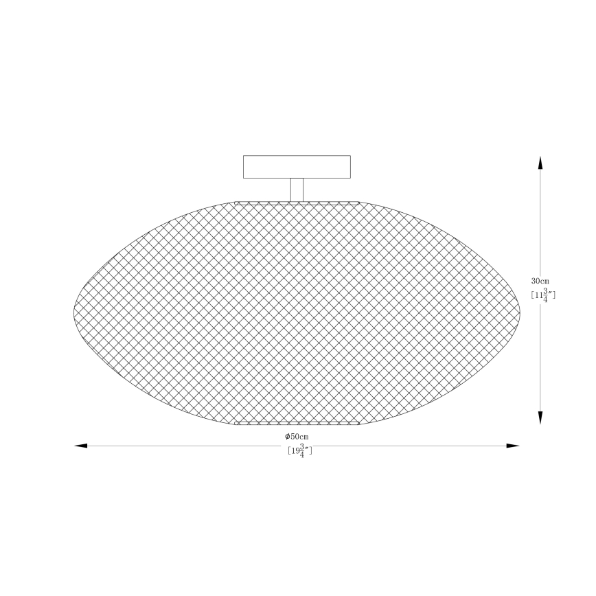 Zuma Line - Candeeiro integrado 1xE27/40W/230V dourado