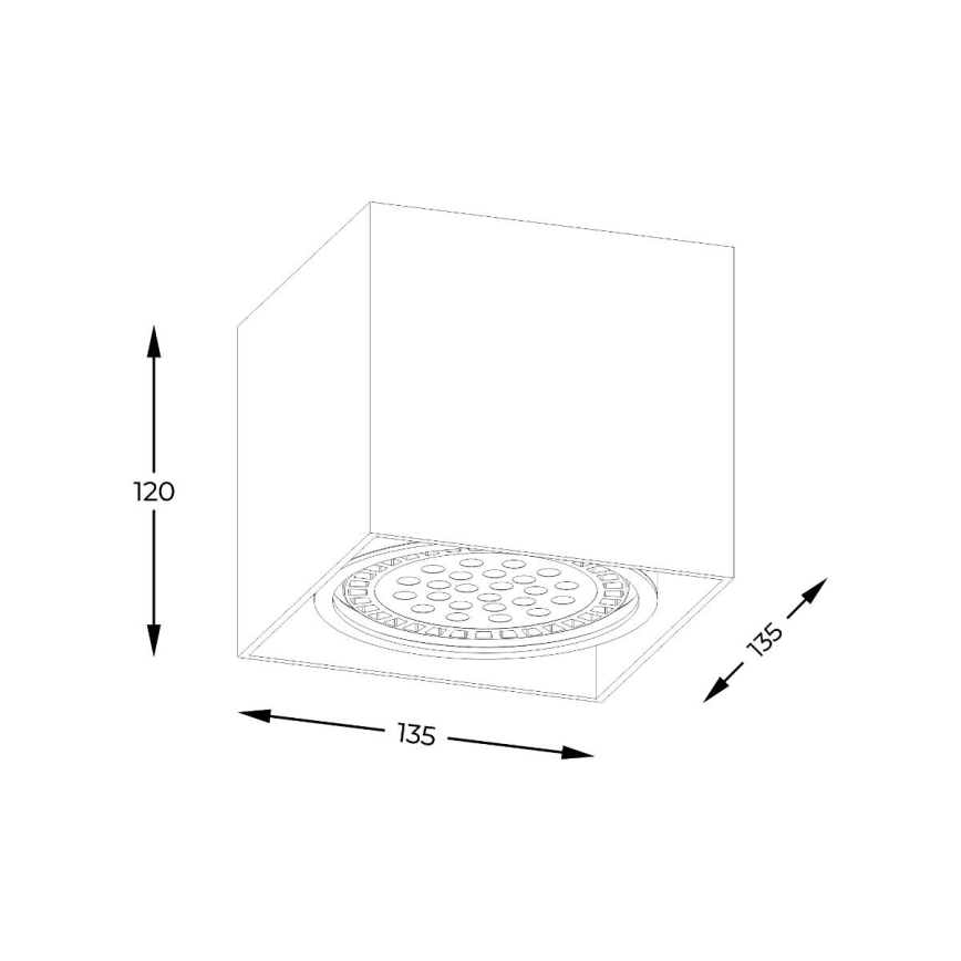 Zuma Line - Foco 1xGU10-ES111/15W/230V branco