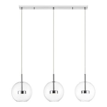 Zuma Line - Candeeiro suspenso LED 3xLED/5W/230V prateado