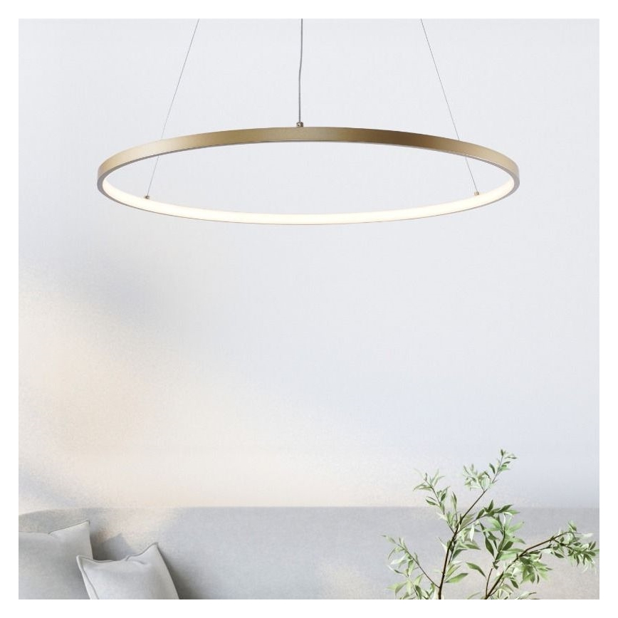 Zuma Line - Candeeiro suspenso LED LED/28W/230V 3000/4000/6000K diâmetro 60 cm dourado