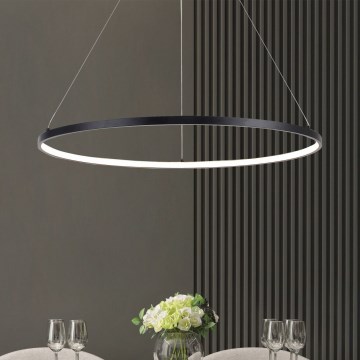 Zuma Line - Candeeiro suspenso LED LED/36W/230V 3000/4000/6000K diâmetro 80 cm preto