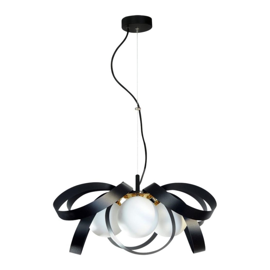 Zuma Line - Candelabro suspenso 4xE14/40W/230V preto