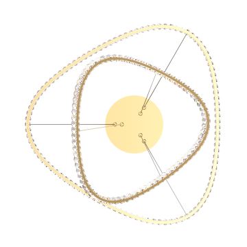 Linha Zuma - Candeeiro de cristal LED suspenso com regulação LED/36W/230V 2700-6000K + comando