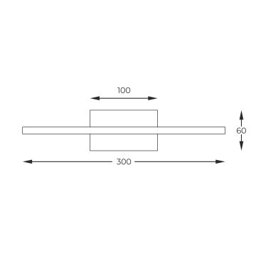 Zuma Line - Iluminação de ilustração LED LED/7W/230V 30 cm dourado