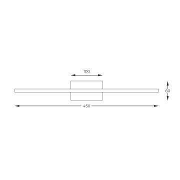 Zuma Line - Iluminação para quadros LED LED/10W/230V 45 cm dourado