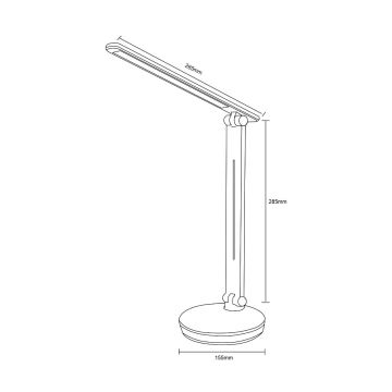 Zuma Line - Candeeiro de mesa LED RGBW com regulação LED/5W/230V 3000-6000K preto