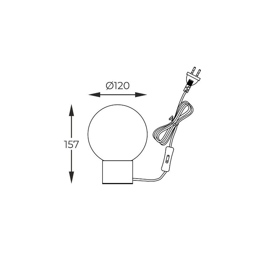 Zuma Line - Candeeiro de mesa 1xG9/4W/230V preto