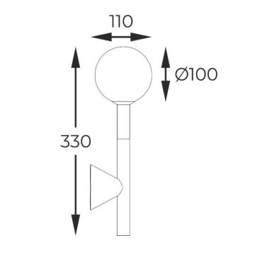 Zuma Line - Iluminação de parede 1xG9/4W/230V preto